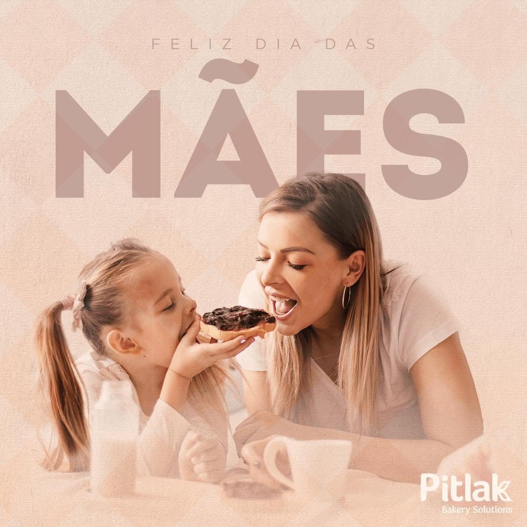 Pitlak's Instagram post for Mother's Day, showing a mother and daughter eating chocolate cake