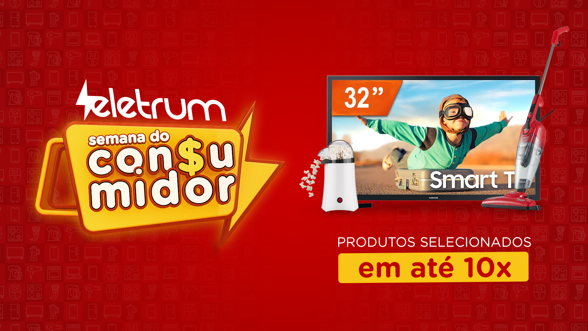 Eletrum - arte promocional criada por Rafael Pereira - Semana do Consumidor